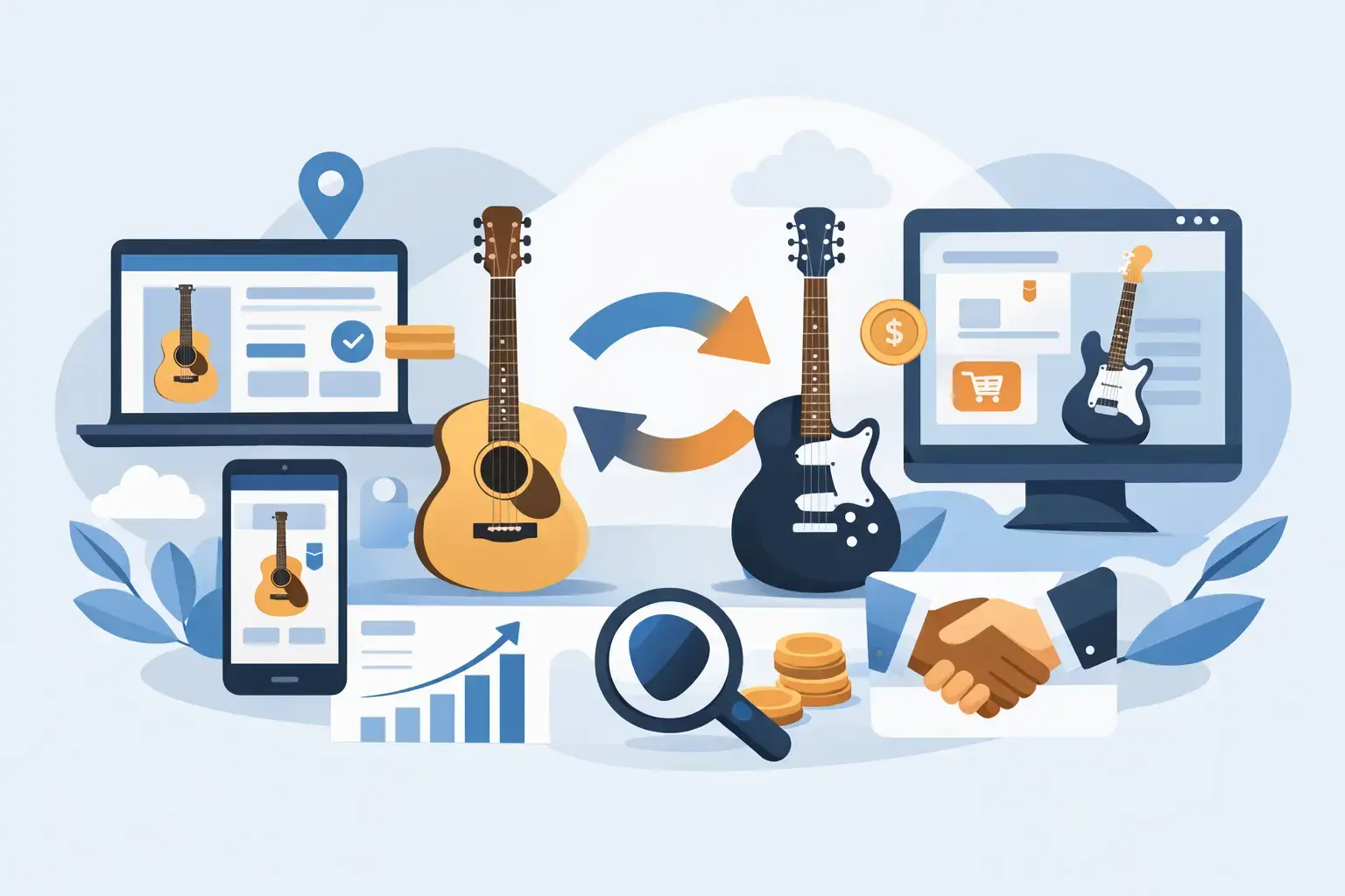 7 Best Guitar Trade Platforms Compared