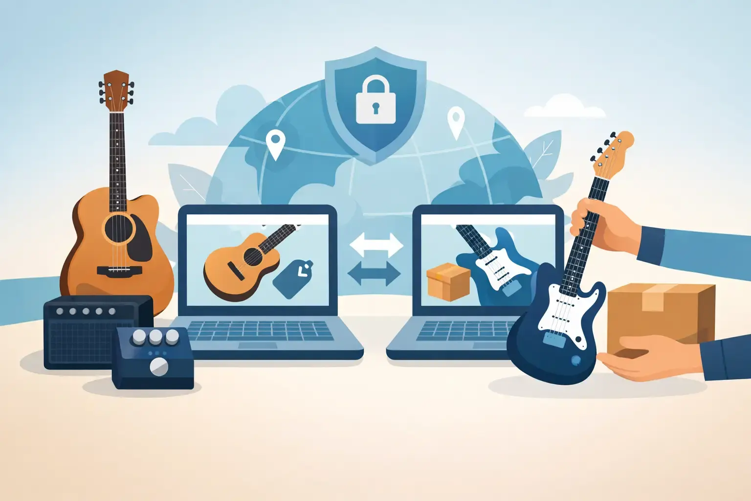 How to Trade Guitar Gear Safely Online