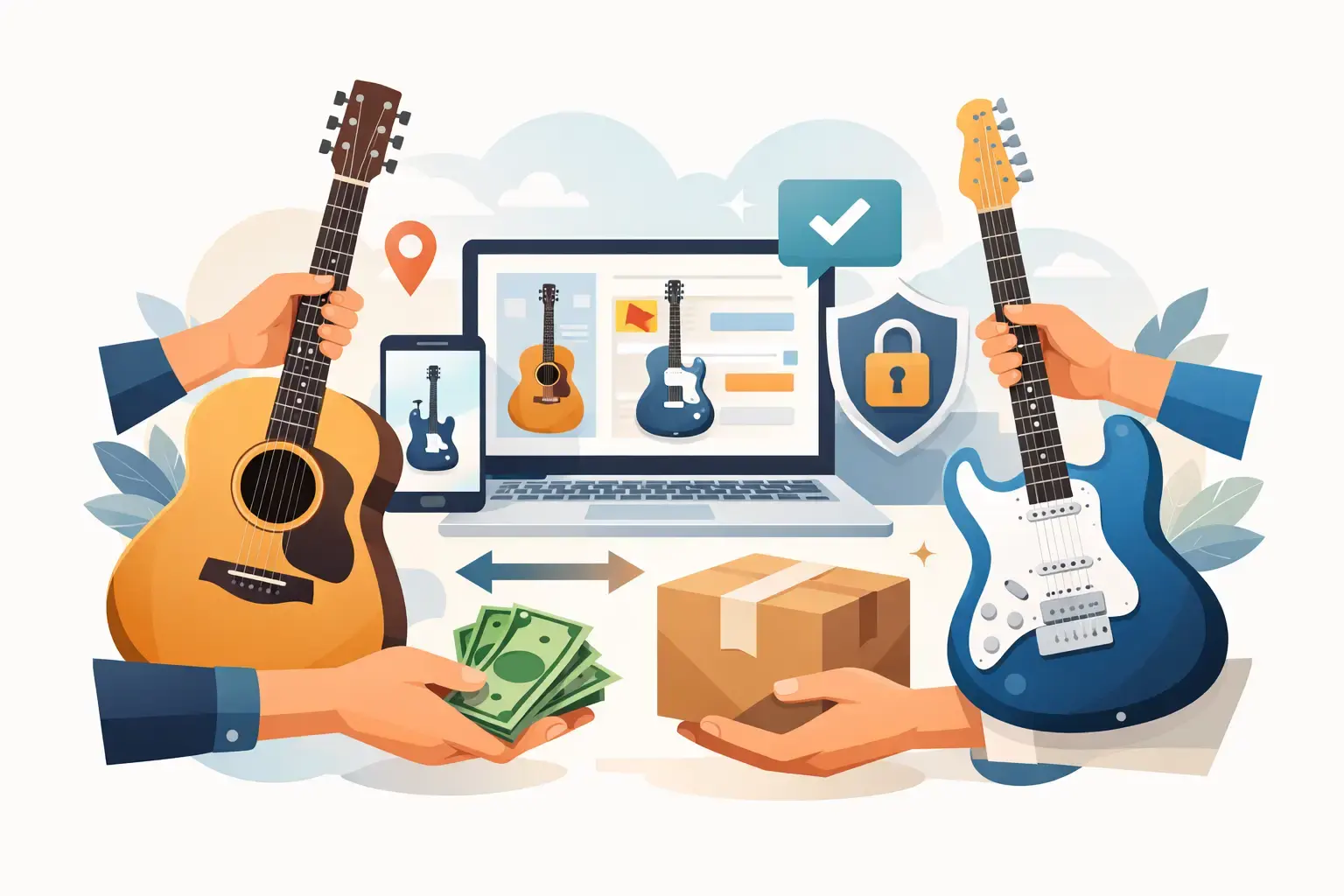 How to Trade Guitars Online Safely